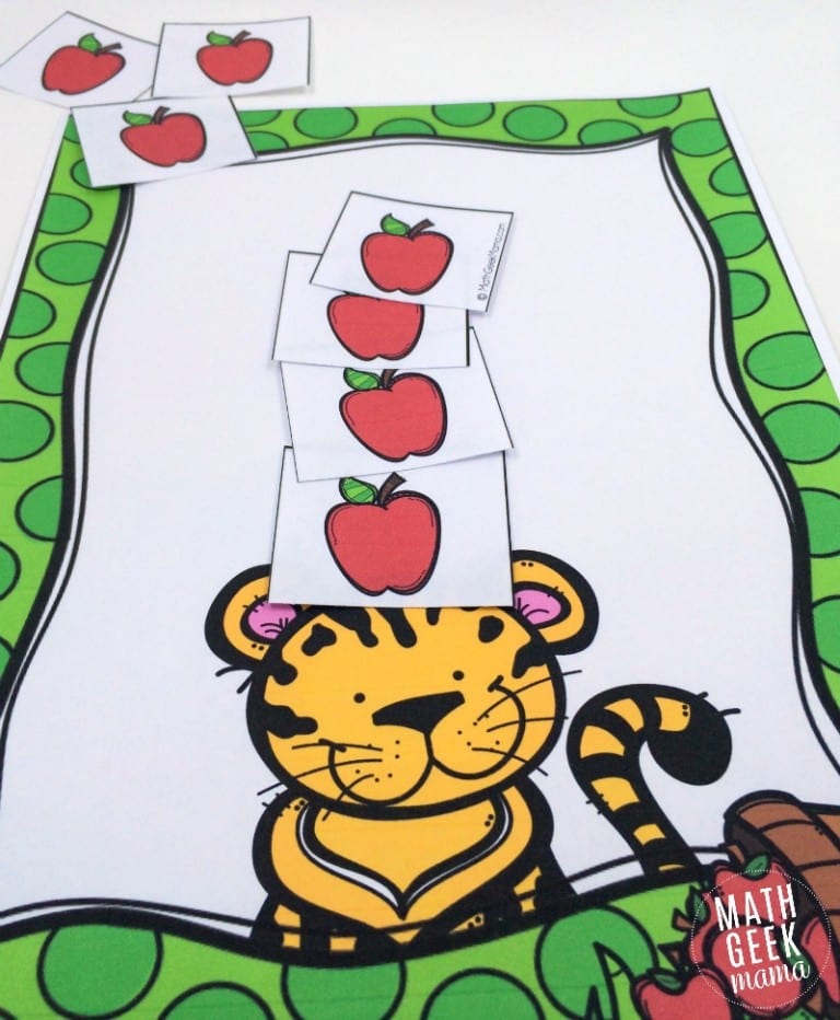 Ten Apples Up On Top Math Game {FREE}