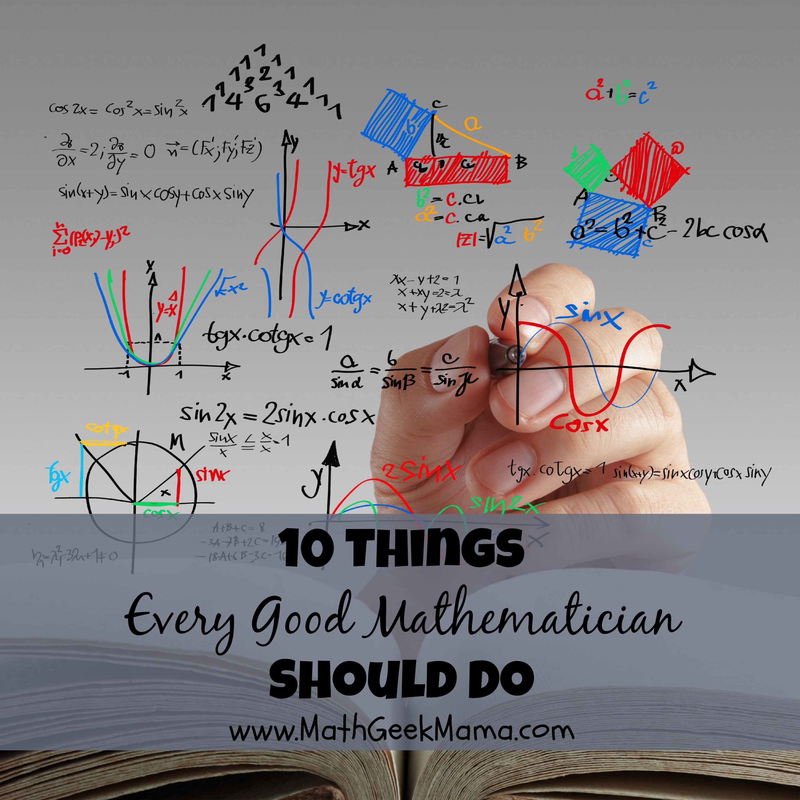 Being good at math takes hard work and discipline, but is not impossible! Learn how to be a better student of mathematics at MathGeekMama.com!