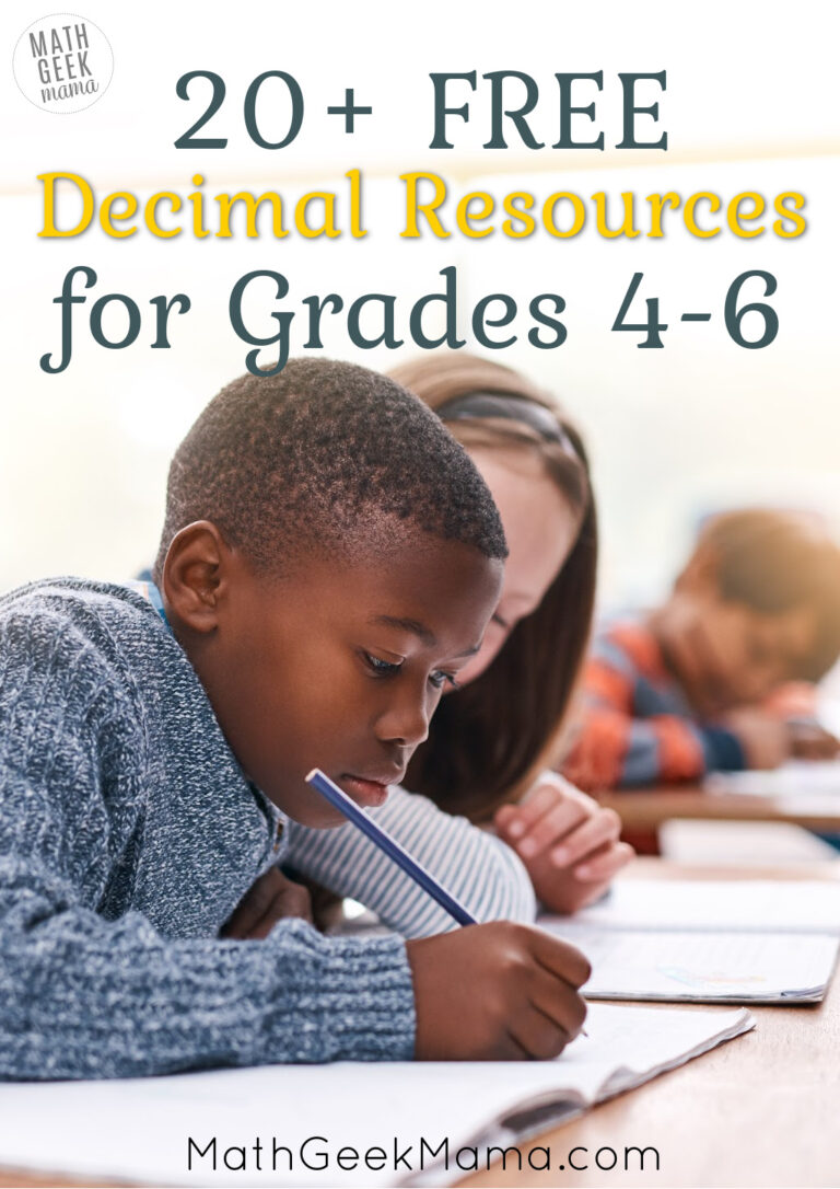 20+ FREE Decimal Resources for Grades 4-6