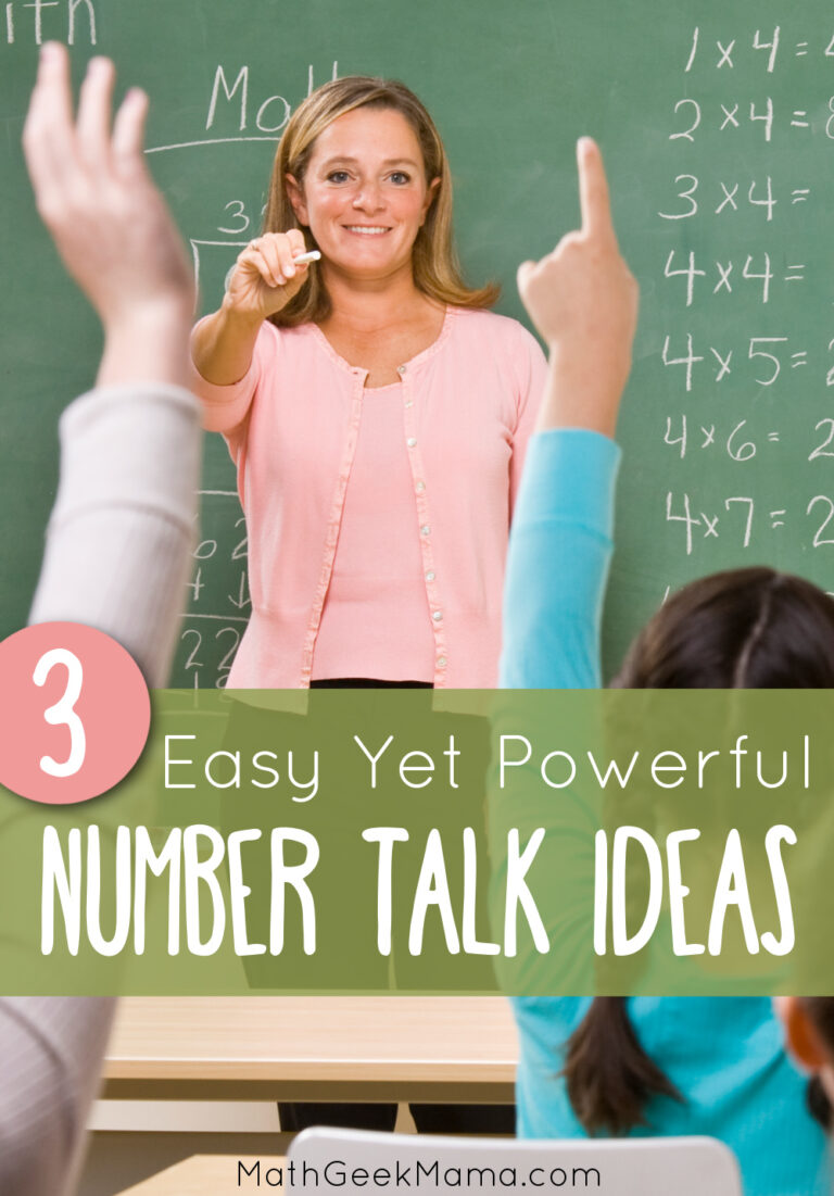 3 Simple Number Talk Ideas to Encourage Deep Math Thinking