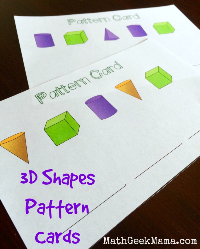 3D Shapes Games and Activities