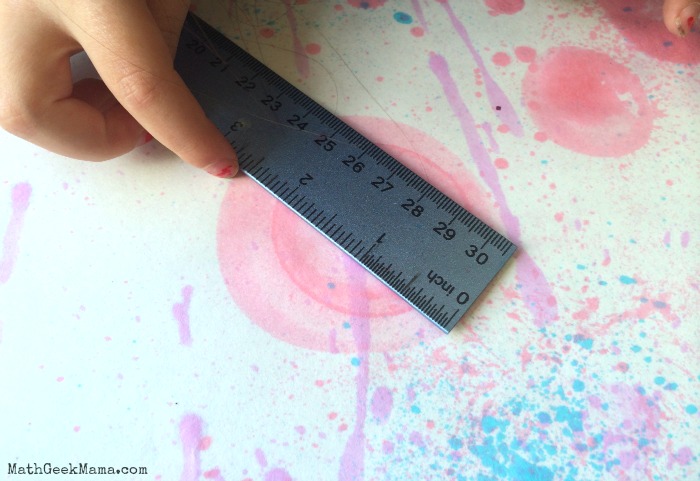 This art project is SUPER kid friendly and such a FUN way to talk about spheres, circles and circle measurements! Play around with different techniques and see who can make the largest circle!