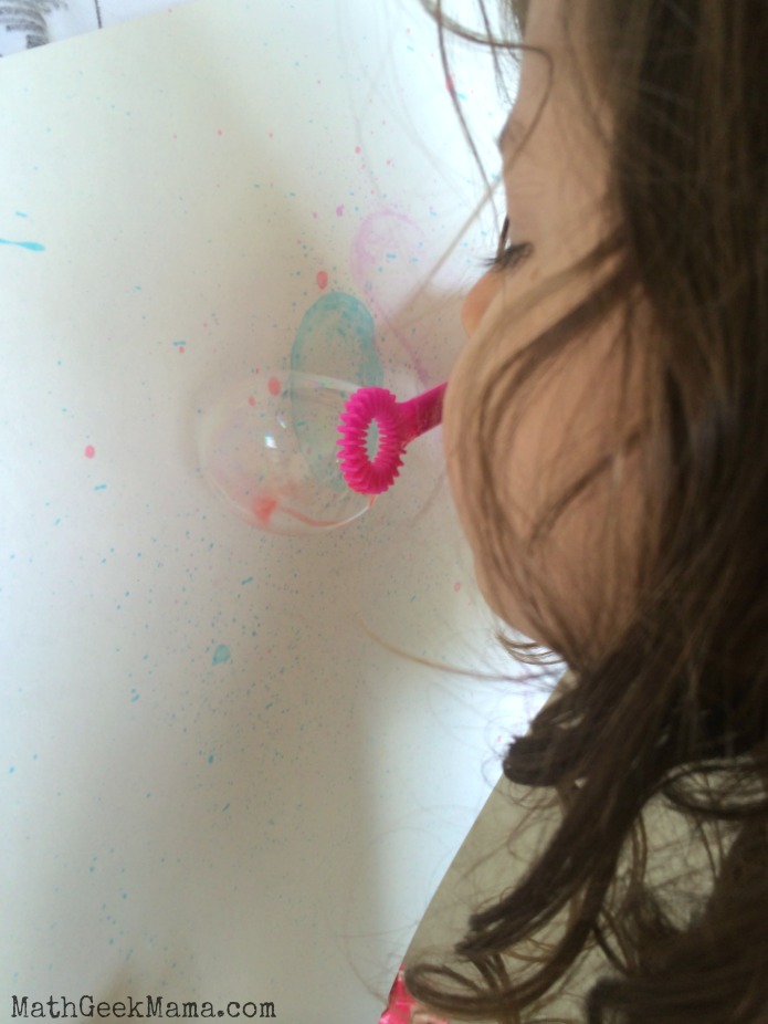 This art project is SUPER kid friendly and such a FUN way to talk about spheres, circles and circle measurements! Play around with different techniques and see who can make the largest circle!
