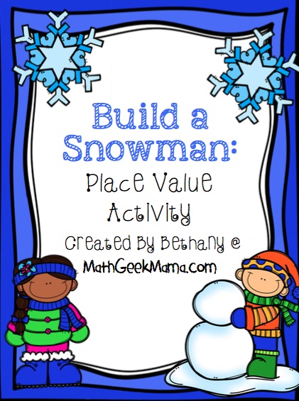 This fun and simple to use place value activity is perfect for a snowy day! Help your kids increase their understanding of expanded form and large numbers with these adorable snowmen. Just print and play!