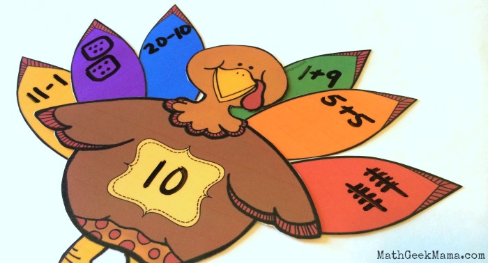 “Build a Turkey” Number Sense Activity {FREE Printable}
