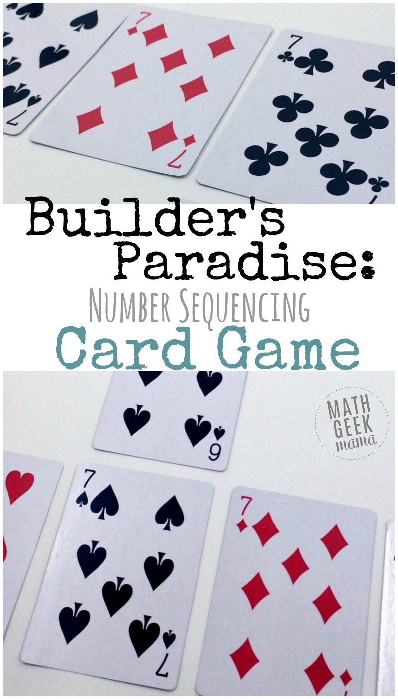 This fun and easy Kindergarten card game is a low-prep way to practice important math skills. Work on sorting, sequencing and counting. All you need is a deck of cards!