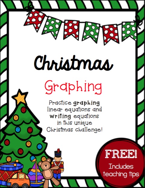 Looking for a fun and unique way to practice graphing linear equations this December? This simple and FREE challenge will help kids make sense of graphing and writing linear equations and challenge them in a fun, Christmas-themed way!