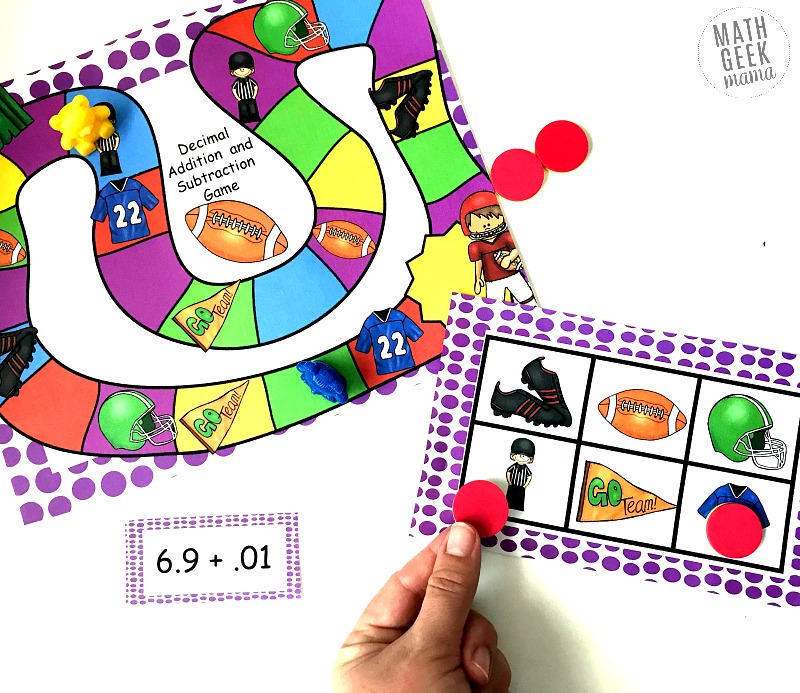 Looking for an easy way to practice a difficult concept? Make it fun with this adorable adding and subtracting decimals game! Just print out the game board and question cards and you're ready to play. Kids will love the challenge!