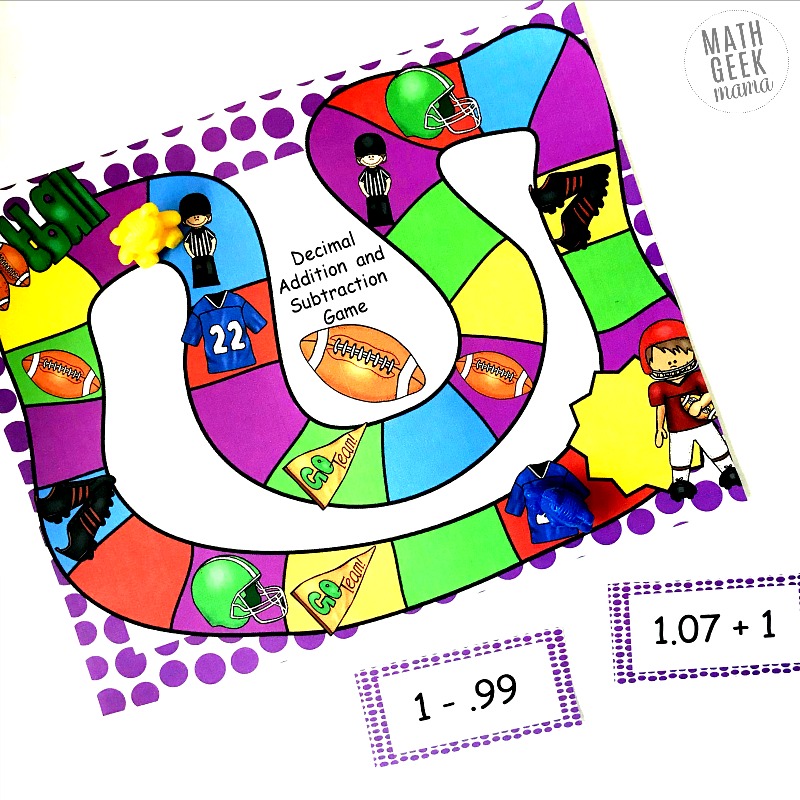 Looking for an easy way to practice a difficult concept? Make it fun with this adorable adding and subtracting decimals game! Just print out the game board and question cards and you're ready to play. Kids will love the challenge!