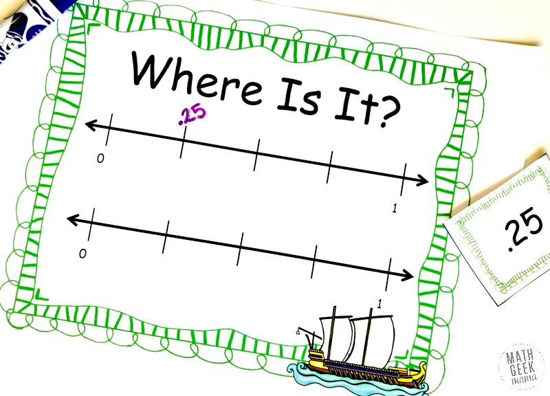 Practicing reading, ordering and comparing decimals? Grab this FREE Decimals on a Number Line Game! Similar to battleship, this will give kids practice with decimals in a fun, engaging way! 