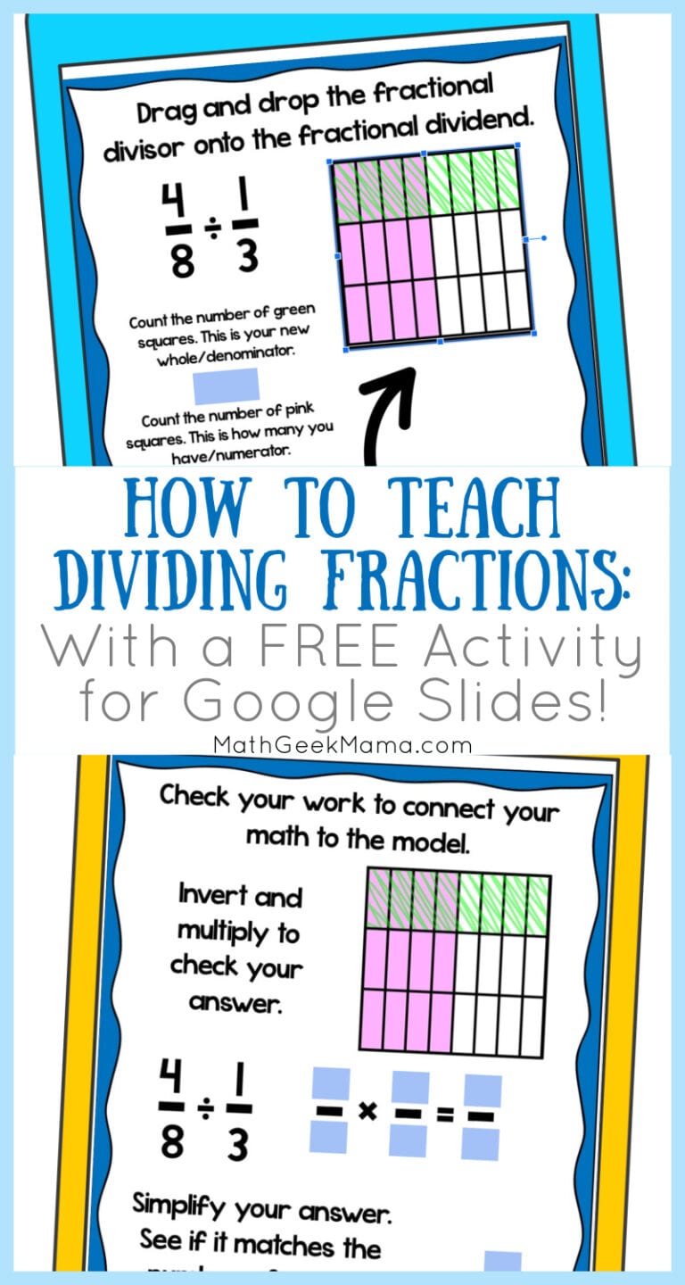 How to Teach Dividing Fractions With Models | FREE Practice