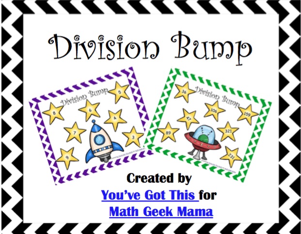 Looking for a new set of printable division games? These BUMP games are sure to be a hit, and a fun way to practice long division skills. The FREE download includes 2 low prep games!