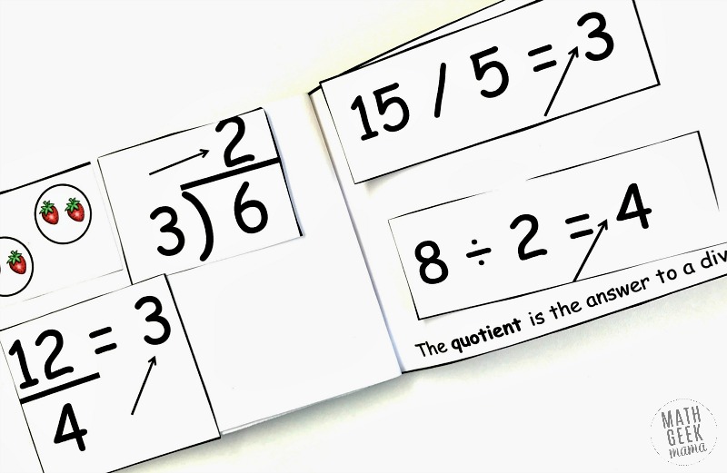 Do your students struggle with all the math specific vocabulary terms related to division? It's a mouthful! This fun, interactive division vocabulary booklet will help kids learn the terms, and give them a handy reference to go back to later. 