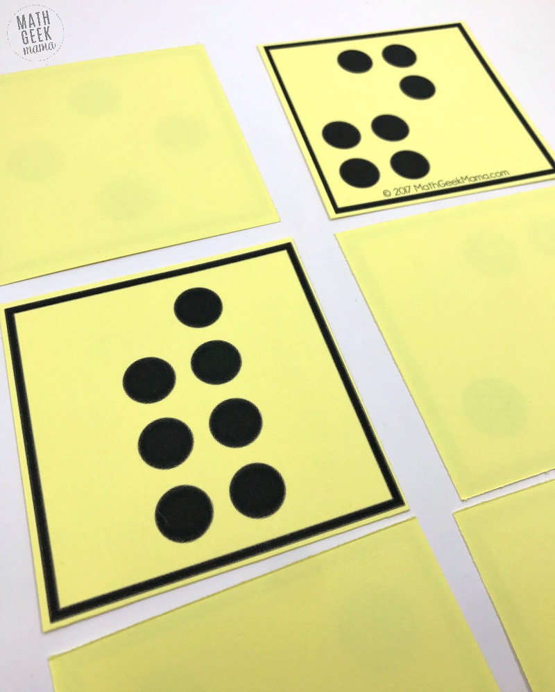 Help your kids build a strong foundation with visual dot cards. These will help kids count, subitize, add, subtract and more with simple, low prep games. 