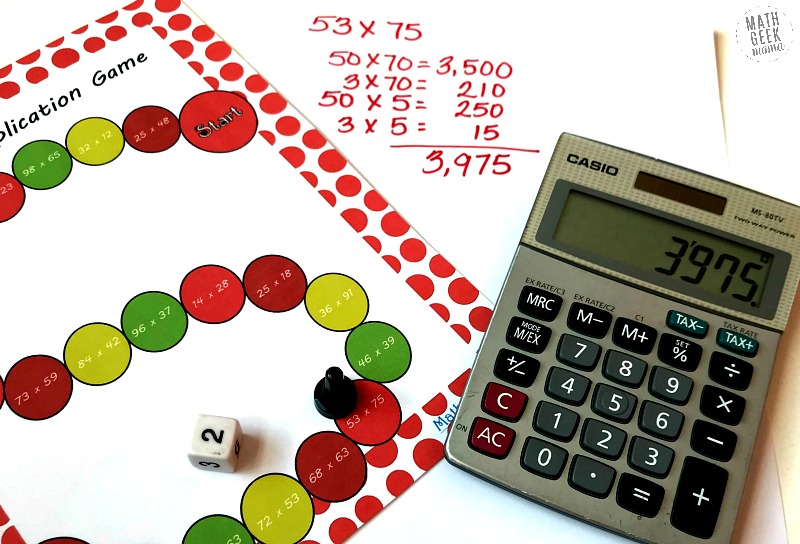 Need a fun and quick review of double digit multiplication? This set of 3 printable board games is an easy way for kids to get in some extra double digit multiplication practice. Plus, they're free and low-prep, making it a win-win!