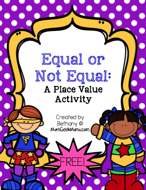 Equal or Not Equal_Place Value