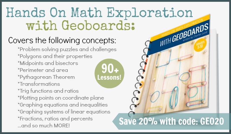 Explorations with Geoboards Coupon Ad