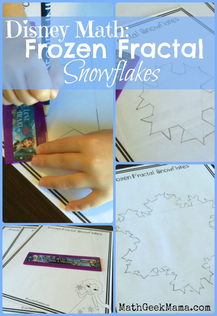 Learn to draw a fractal snowflake with Elsa from "Frozen!" Fun with math and art! 