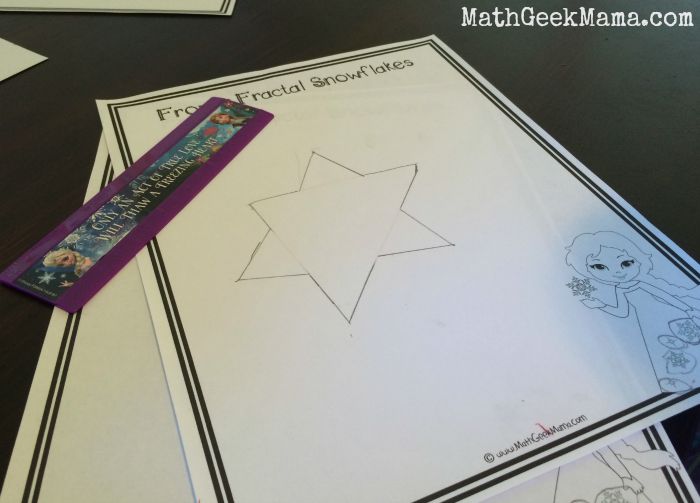 Learn to draw a fractal snowflake with Elsa from "Frozen!" Fun with math and art!