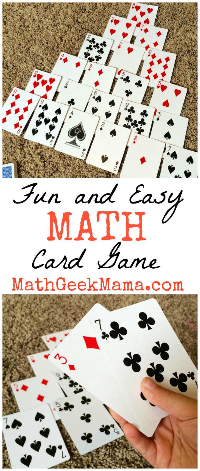 Pyramid: Fun and Easy Math Card Game!