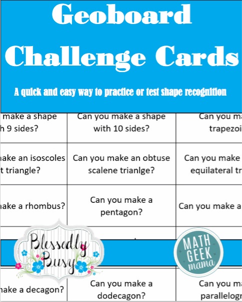 Explore, discover and analyze shapes with this fun set of Geoboard Activity Cards! Geoboards can be a powerful tool in the math classroom and this post will explain how to use them effectively, plus includes a free set of challenges to get you started!