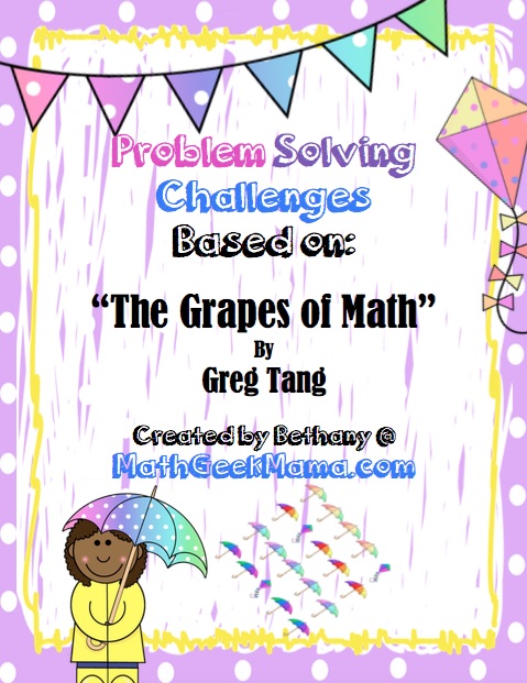 Grapes of Math Addition Problem Solving Pages_MathGeekMama