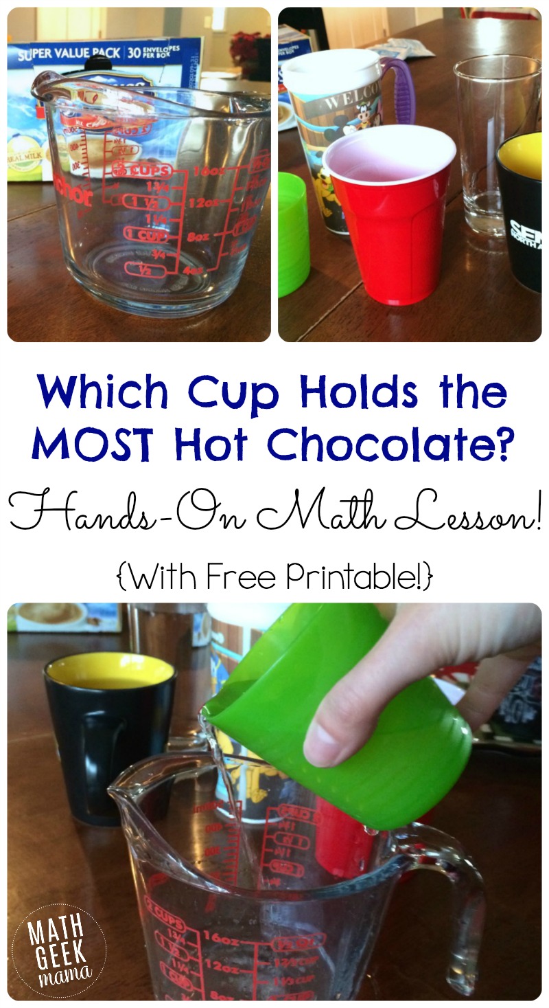 This fun, hands-on math lesson is prefect for a cold, snowy day! Help kids explore measurement, estimation and the volume of a cylinder!