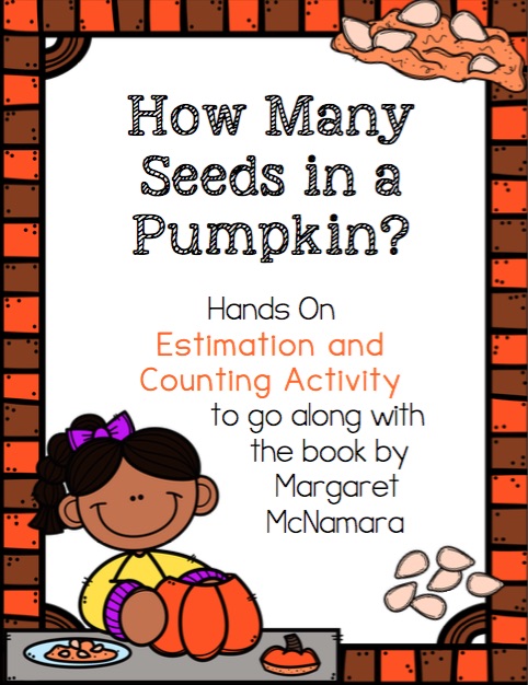 Estimating pumpkin seeds is a great hands-on math activity that really gets kids thinking about estimation and skip counting! Plus it's a great combination of math and literacy!