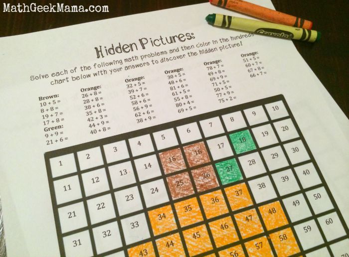 Tons of great ideas for teaching and learning with a hundreds chart, plus free hidden picture pages! These are so cute!