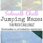 This unique game challenges kids to think logically, as well as practice counting! After playing, challenge kids to make a sidewalk chalk jumping maze of their own!