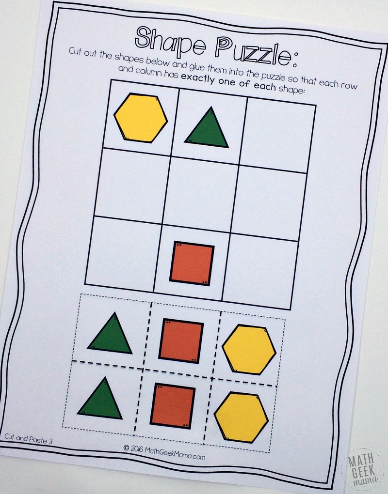This awesome set of 40 hands on logic puzzles is a great way to get kids thinking and using their logical reasoning skills! Includes 4 different variations in color and black and white!