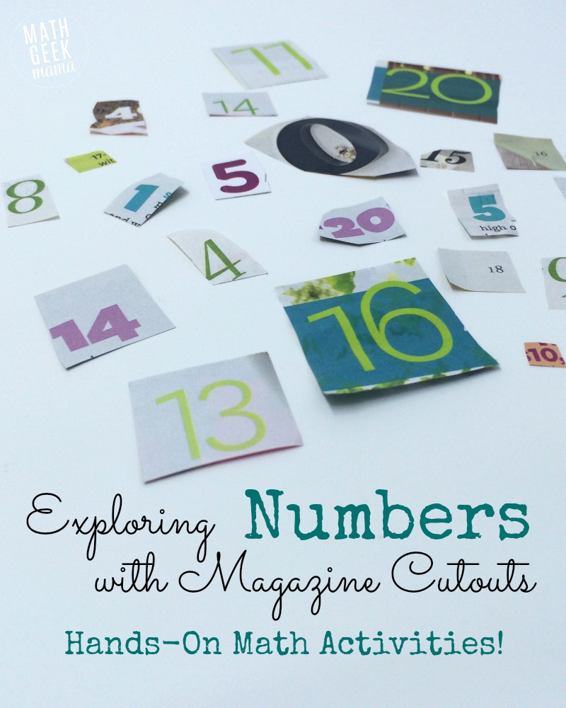Exploring Numbers With Magazine Cutouts