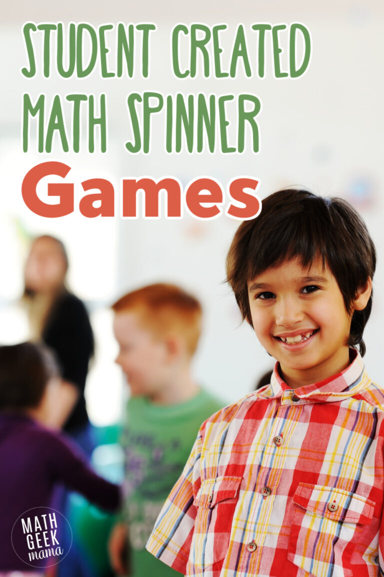 Student Created Math Spinner Games for Any Grade Level
