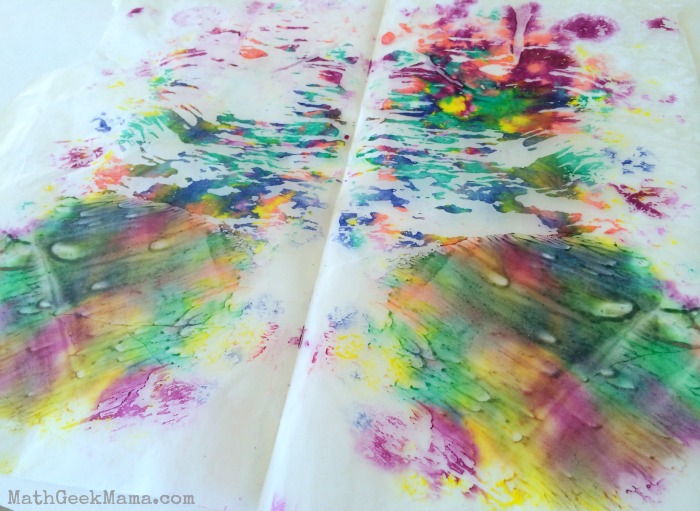 Melted Crayons Art and Math