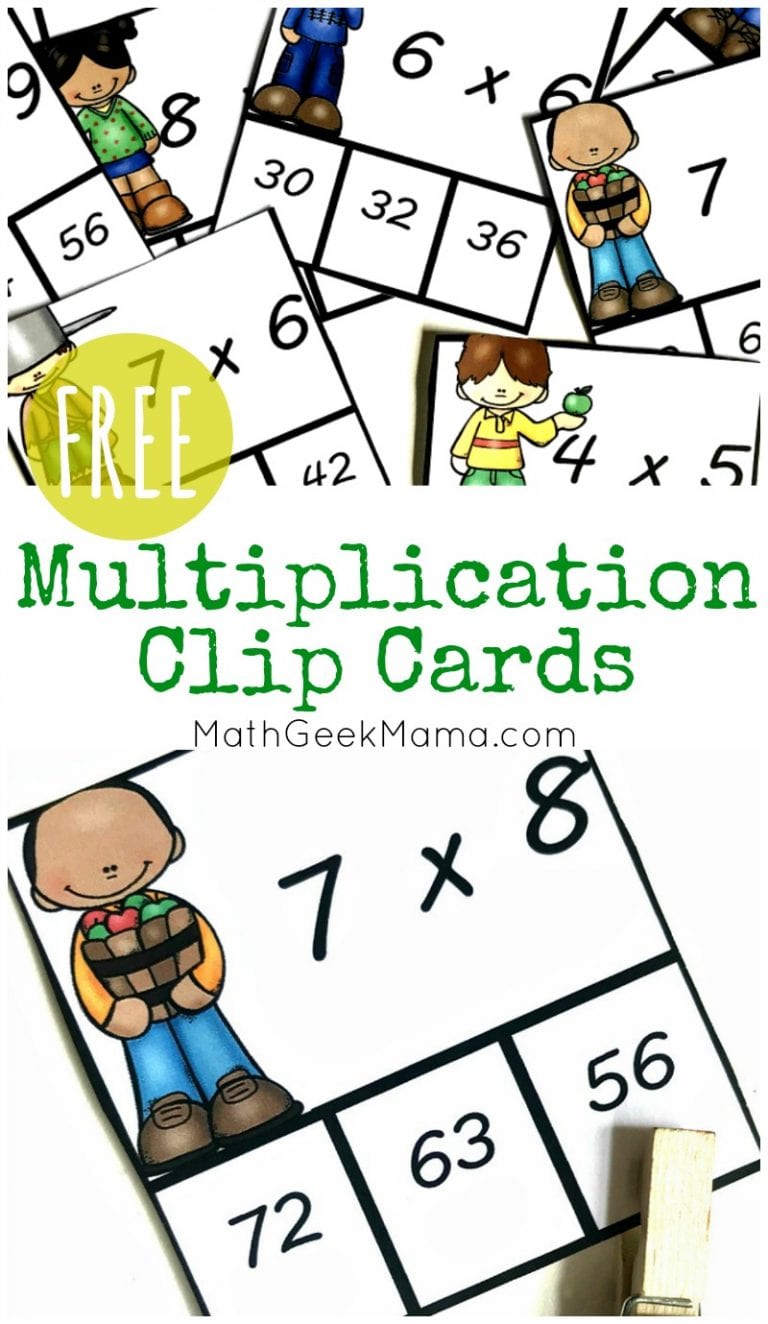 Low-Prep Multiplication Facts Practice: FREE Clip Cards