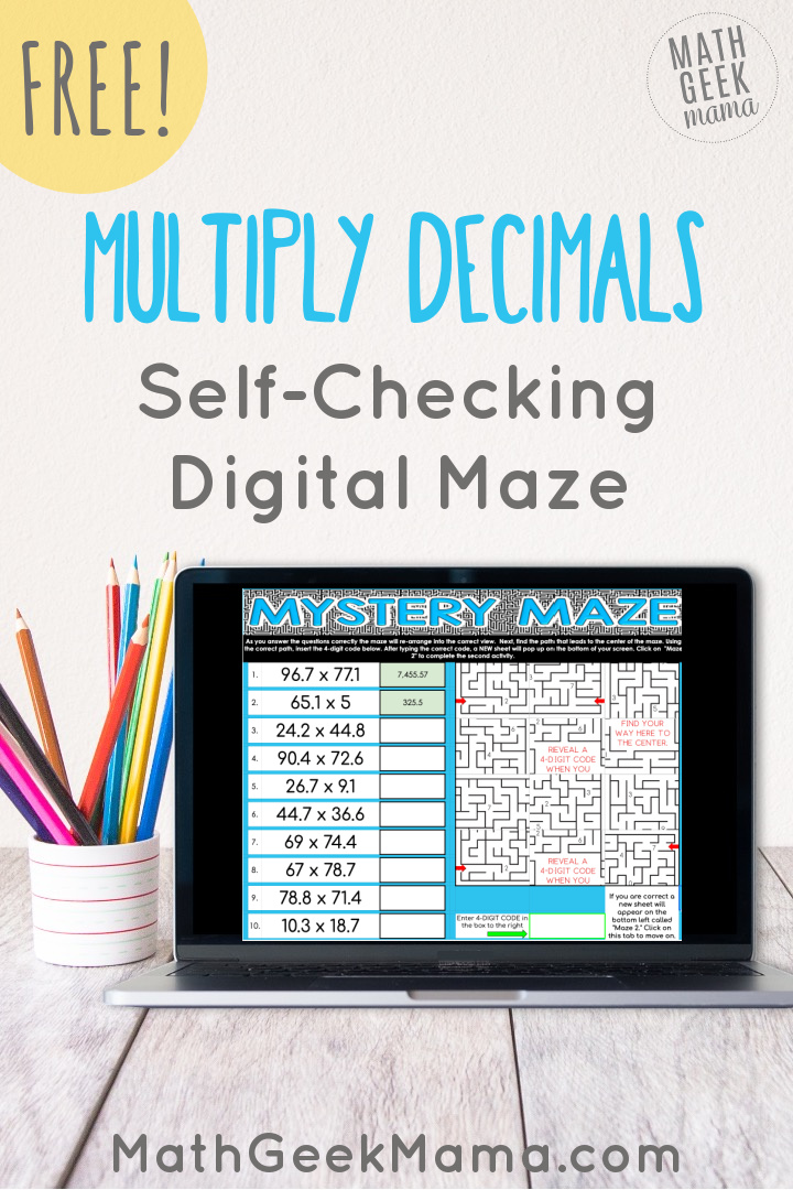 {FREE} Multiply Decimals Mystery Maze: DIGITAL Activity