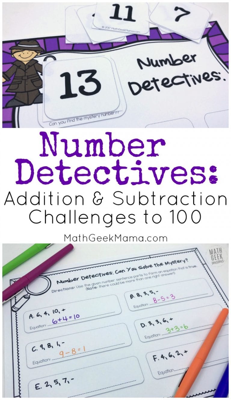 Number Detectives: Addition and Subtraction Challenge Problems