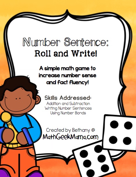 This simple activity is a great way to help kids see the connection between addition and subtraction, as well as practice writing addition and subtraction number sentences! Perfect for first grade!
