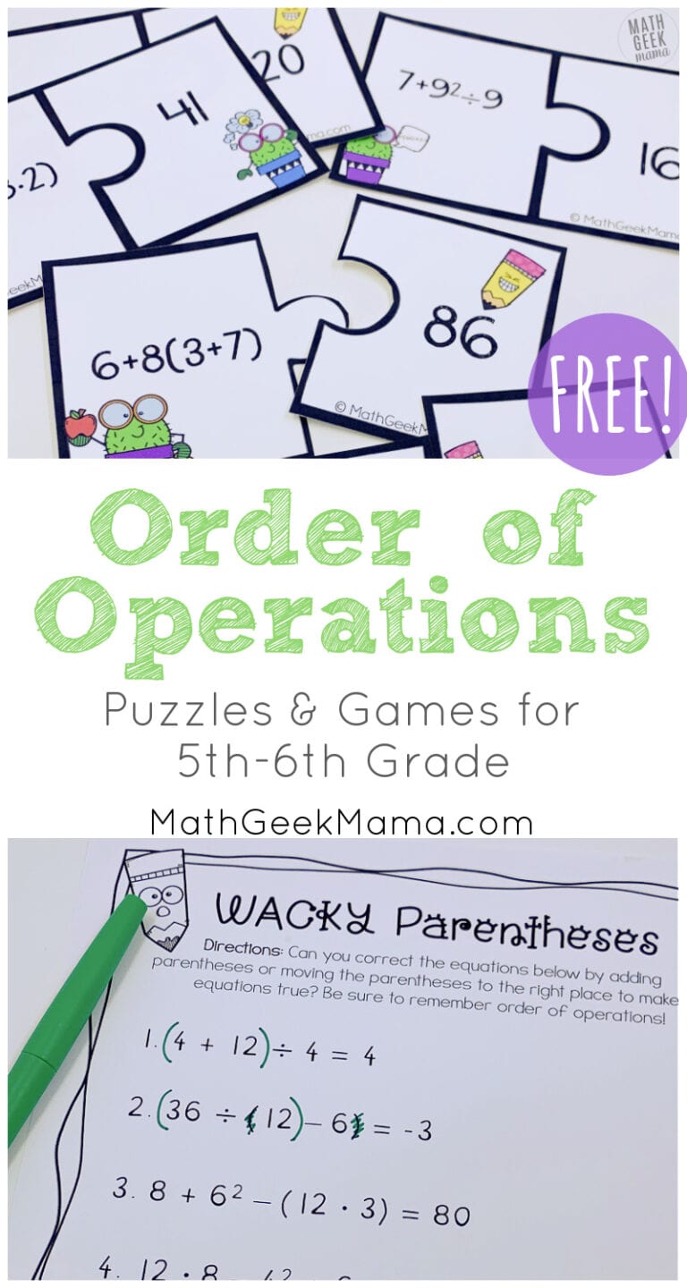 Order of Operations Games
