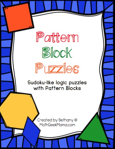 This set of interactive logic puzzles will have kids begging for more! Easy to use, these pattern block puzzles help kids think logically, while learning about shapes. Laminate to use over and over again!