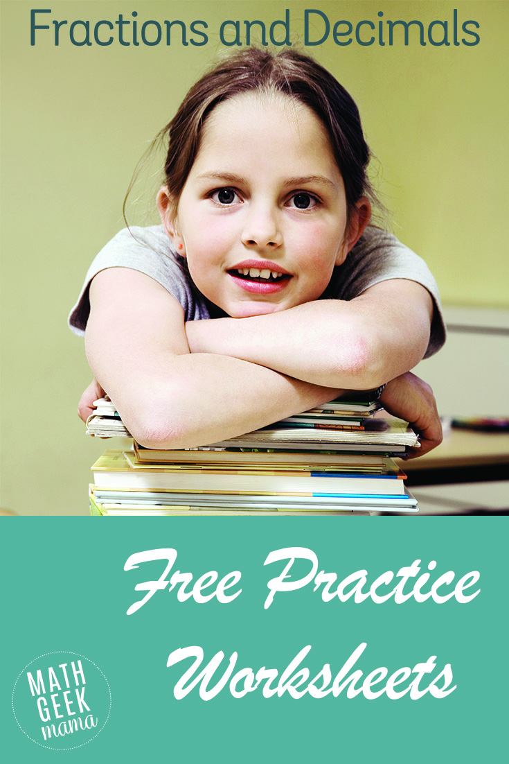 Click here for a list of simple, free math worksheets to practice fractions and decimals. Plus, every worksheet includes an answer key!