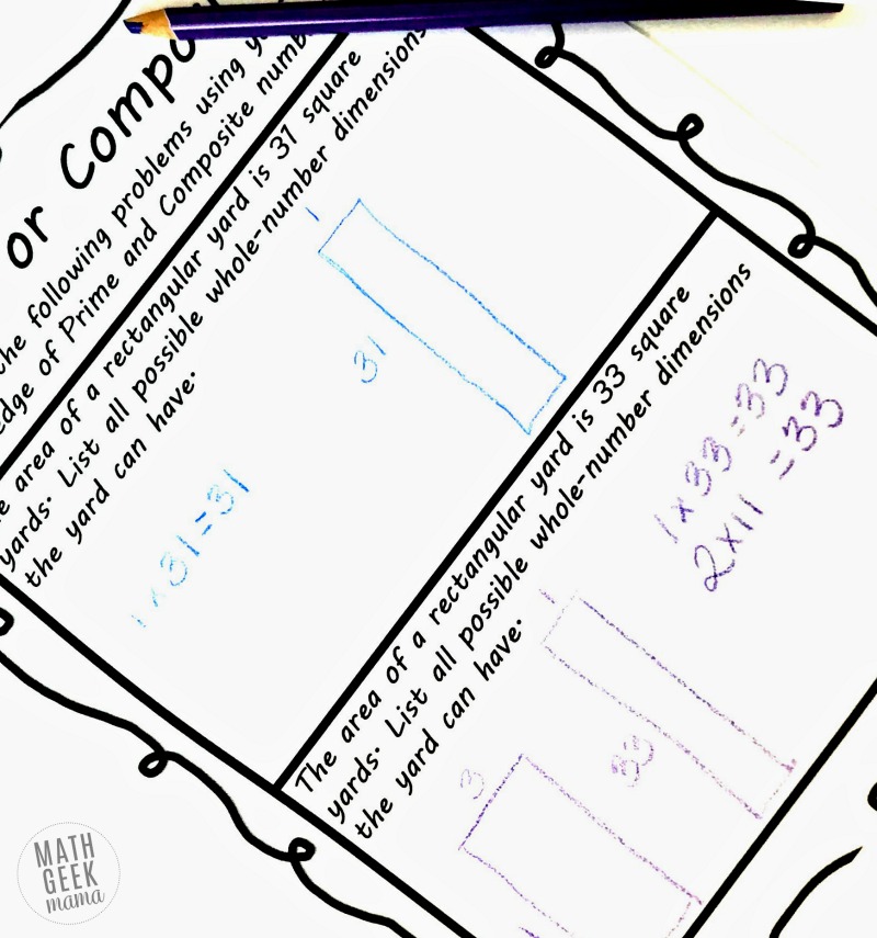 Are you introducing your kids to prime and composite numbers? This interactive lesson pack includes 3 different engaging activities to help kids practice and think deeply about prime and composite numbers.