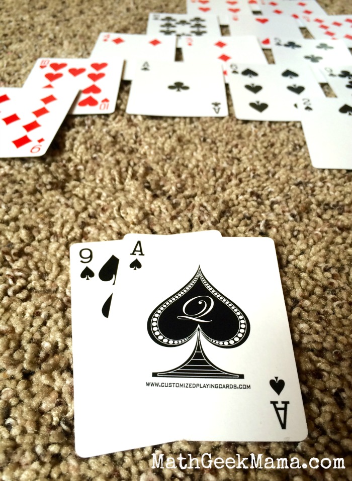 Pyramid Math Card Game