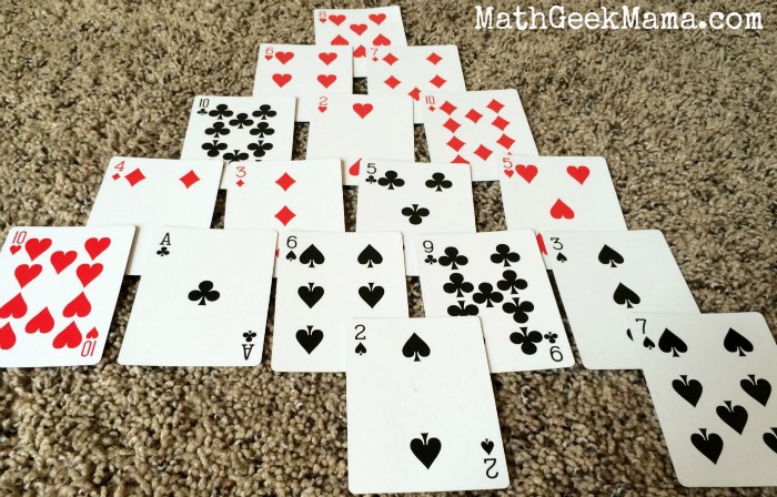 Pyramid Math Card Game2