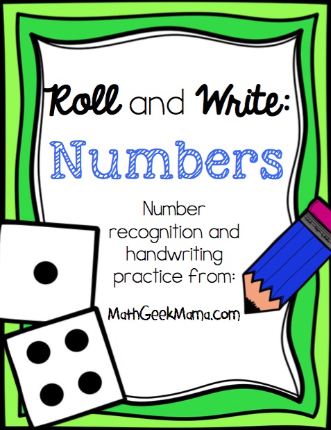 Roll and Write: Number Practice Pages {FREE}