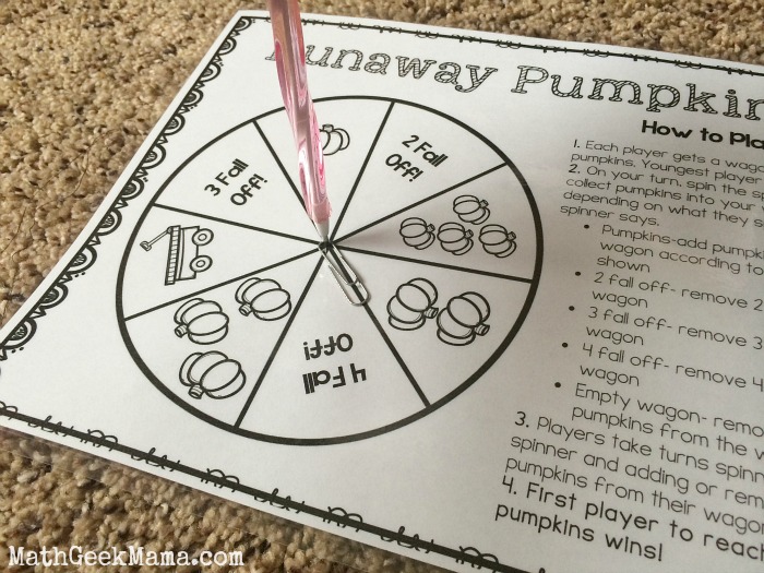 This book is so cute and I love this game to go with it! So fun for Fall!