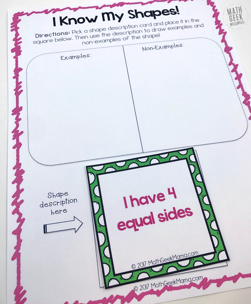 Want to introduce young ones to basic shapes? Or maybe you want to stretch and challenge older kids to learn more challenging shapes? Either way, this set of shape games for kids is low prep and can be used and adapted to play several different games with shapes and their attributes. Plus, it's compeltely FREE!.