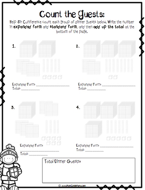 FREE game to use with the book, "Sir Cumference and All the King's Tens!" Such a fun story to help teach place value!