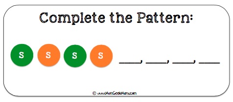I love these simple and free Skittles Pattern Cards! This is a great way for kids to work on recognizing patterns! 