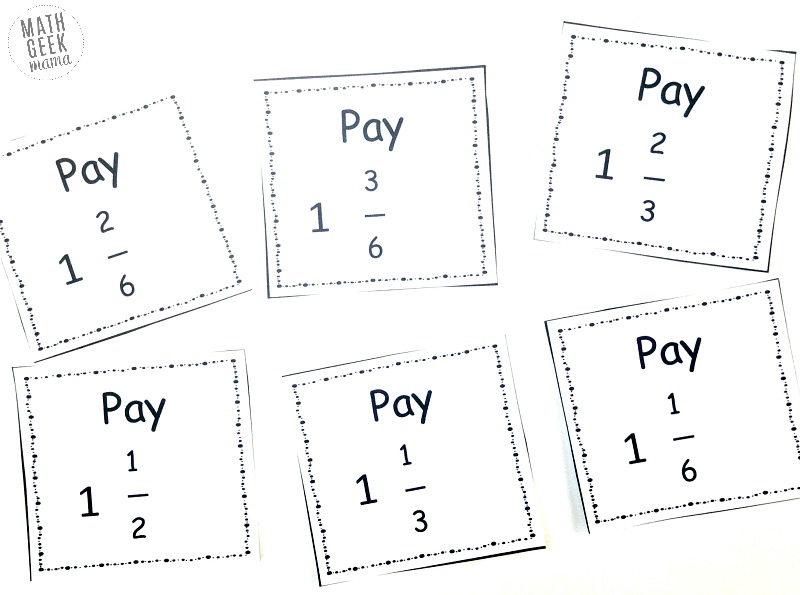 Subtracting mixed numbers is so tricky and can easily cause confusion but this hands on game using pattern blocks will make regrouping mixed numbers fun and simple!